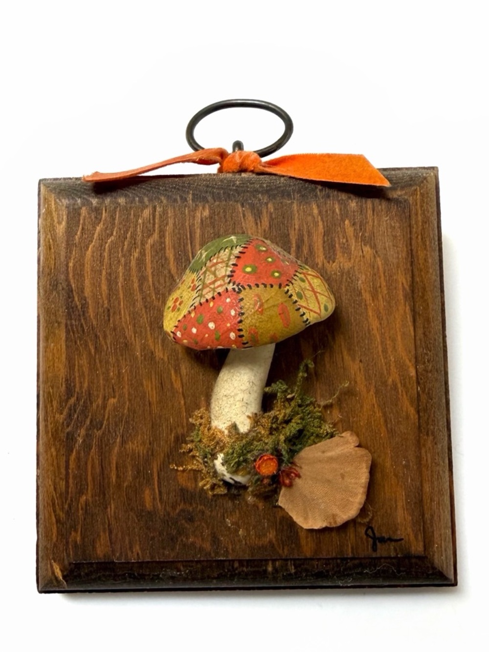 Vintage Patchwork Mushroom